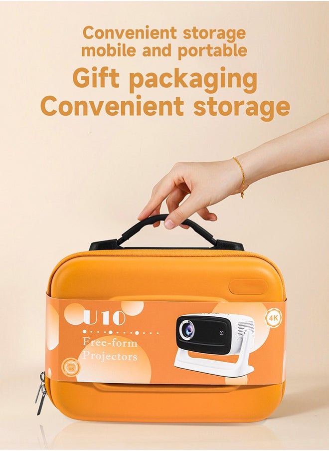 Digisand - Projector 4K, Portable Movie Projector with WiFi and Bluetooth, Electric Focus Auto Keystone 180° Rotatable Home Cinema Video Projectors - Image 1