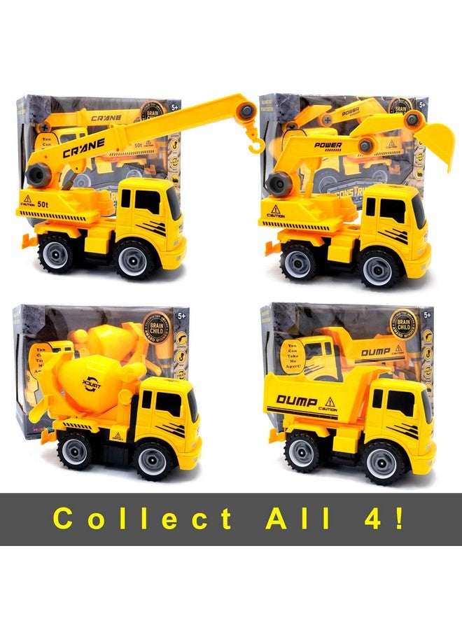 MukikiM Construct A Truck Crane. Take It Apart & Put It Back Together + Friction Powered(2Toysin1!) Awesome Award Winning Toy That Encourages Creativity! … - Image 5