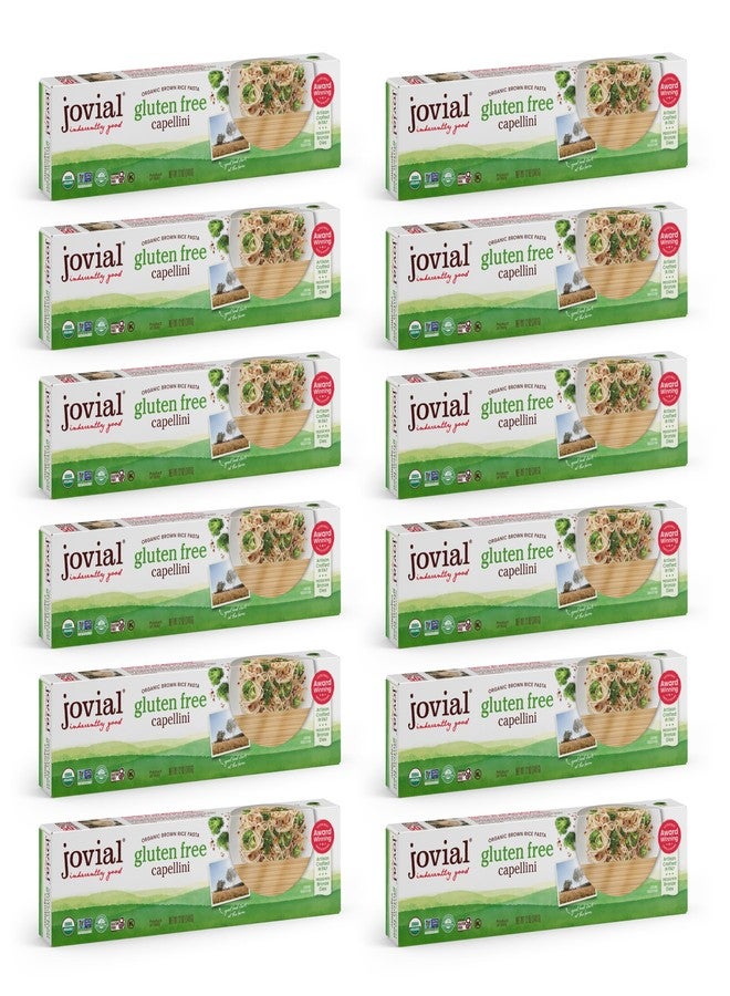 Jovial Foods - Organic Gluten-Free Capellini Brown Rice Pasta 12 Oz. 124177 - Image 1
