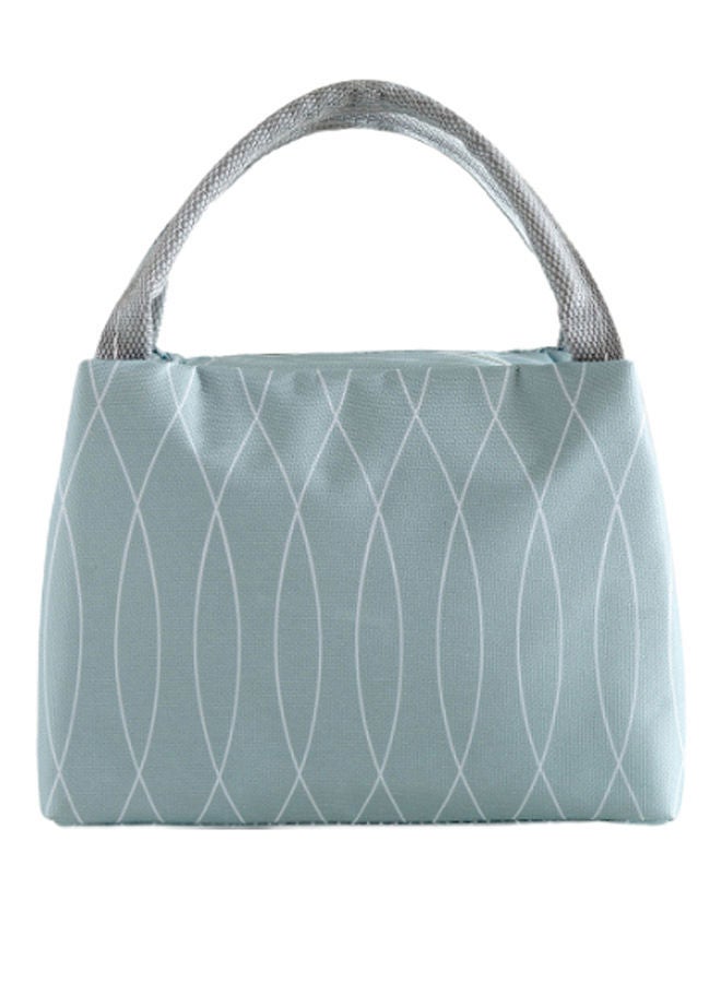 Reusable Lunch Bag Green/Grey 23 x 18centimeter