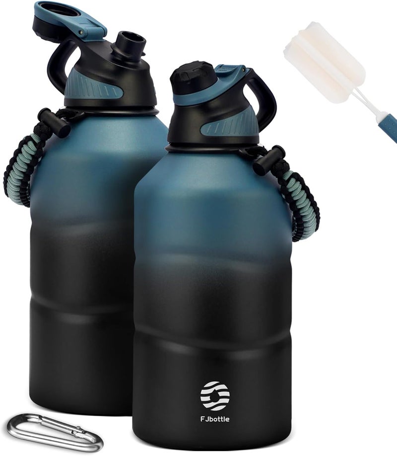 FjBottle Stainless Steel Water Bottle 1.9L Double-Walled with Magnetic Lid, BPA Free Vacuum Insulated Water Bottle, Big Metal Drinking Bottle Large Capacity Jug Leak-Proof for Sports, Camping, Gym - Image 1