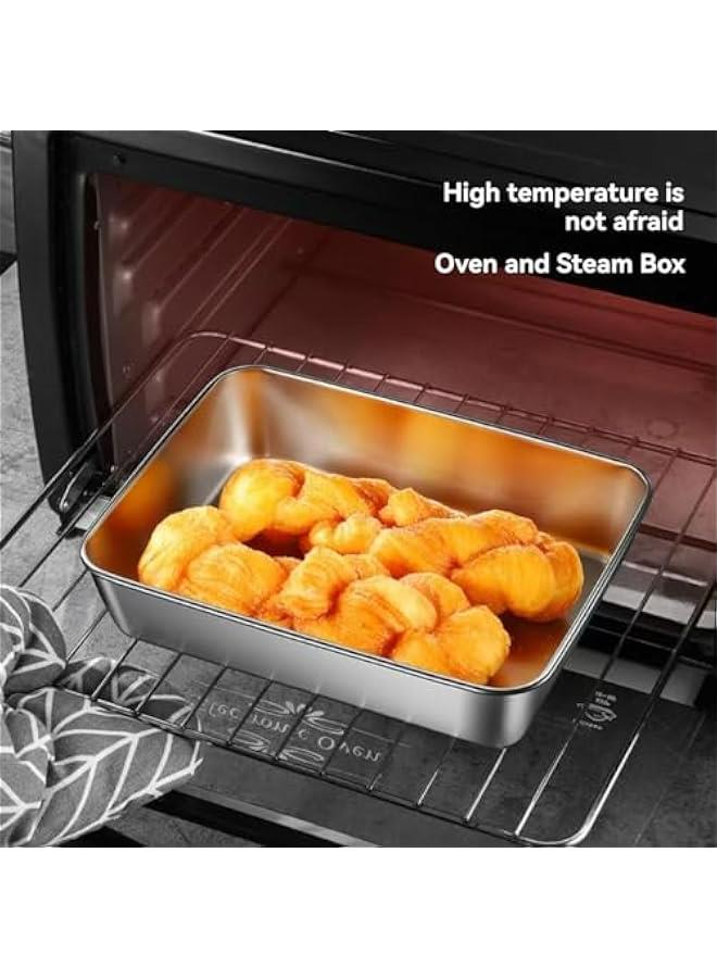 2PCS Stainless Steel Meal Prep Containers, Stainless Steel Containers with Lids, Food Storage Containers Airtight, BPA Free - Image 3