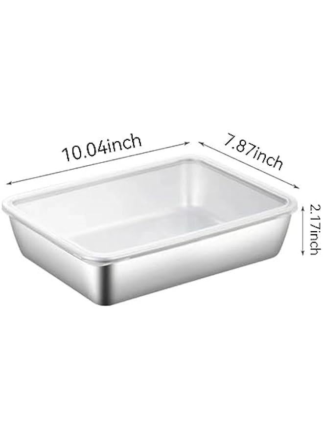 2PCS Stainless Steel Meal Prep Containers, Stainless Steel Containers with Lids, Food Storage Containers Airtight, BPA Free - Image 5