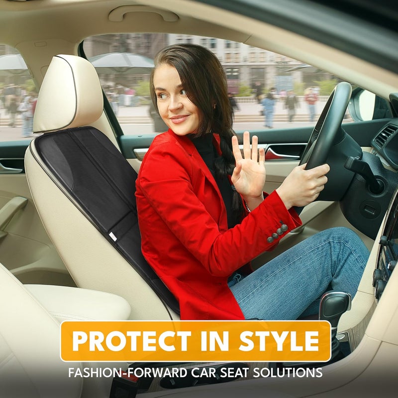 EcoNour 2 Pack Car Seat Protector for Child Car Seat  600D Fabric NonSlip Waterproof Car Seat Cover Mat with Thick Padding  Carseat Cover for Baby Car Seat - Image 5