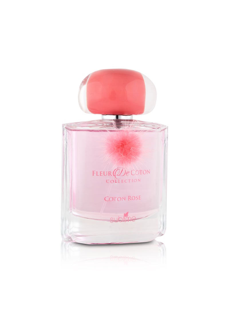 Mamlakat Al Oud Cotton Rose, Fleur De Cotton Collection by Sublime, Eau De Parfum for Women - 100ml | Sweet, Floral, and Romantic Fragrance  - Image 1