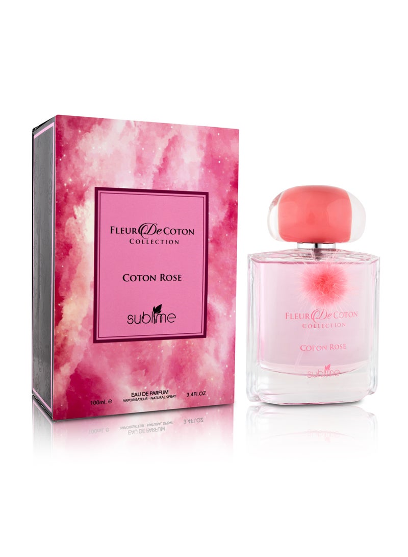 Mamlakat Al Oud Cotton Rose, Fleur De Cotton Collection by Sublime, Eau De Parfum for Women - 100ml | Sweet, Floral, and Romantic Fragrance  - Image 2