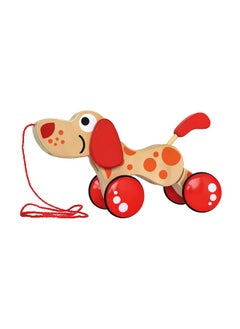 Walk-A-Long Puppy Wooden Pull Toy for Toddlers | Sit, Stand, Roll | Award-Winning Toy with Rubber Wheels | Promotes Fine Motor Skills, Creativity, and Storytelling | Durable and Imaginative Play