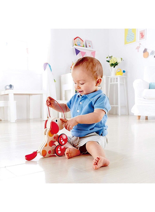 Generic Walk-A-Long Puppy Wooden Pull Toy for Toddlers | Sit, Stand, Roll | Award-Winning Toy with Rubber Wheels | Promotes Fine Motor Skills, Creativity, and Storytelling | Durable and Imaginative Play  - Image 4