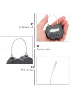 Y&D Time Lock, LCD Display Lock Multi Function Electronic Timer, USB Rechargeable Timer Padlock, Behavioral Habit Aid Game Suitable for Kitchens, Gyms, Schools (Black)  - Image 5