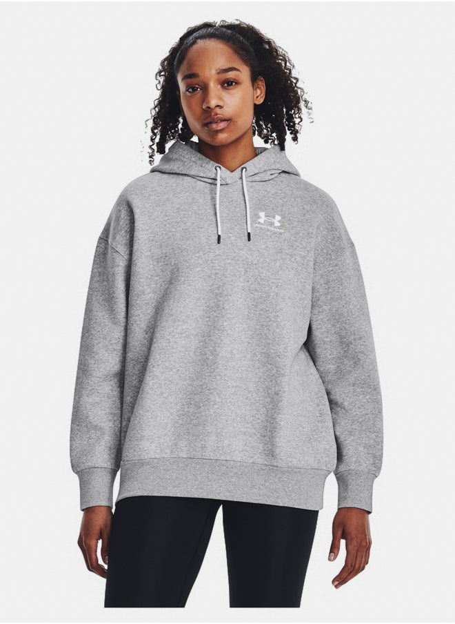 UNDER ARMOUR - Essential Fleece Oversized Hoodie - Image 1
