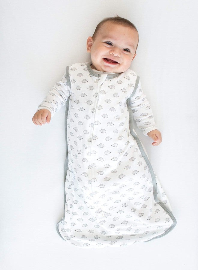 SwaddleDesigns Baby Sleep Sack 12-18 months, Cotton Knit Wearable Blanket with 2-way Zipper, Non-Weighted Sleeping Sack for Safer Sleep, Tiny Hedgehogs, Large - Image 2