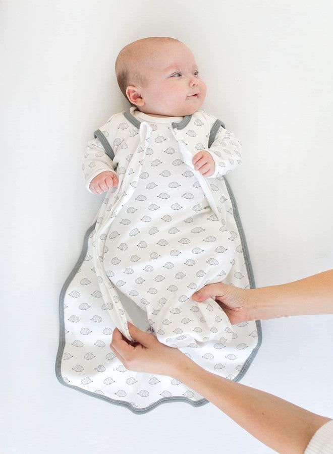 SwaddleDesigns Baby Sleep Sack 12-18 months, Cotton Knit Wearable Blanket with 2-way Zipper, Non-Weighted Sleeping Sack for Safer Sleep, Tiny Hedgehogs, Large - Image 4