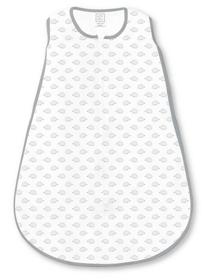 SwaddleDesigns Baby Sleep Sack 12-18 months, Cotton Knit Wearable Blanket with 2-way Zipper, Non-Weighted Sleeping Sack for Safer Sleep, Tiny Hedgehogs, Large - Image 1