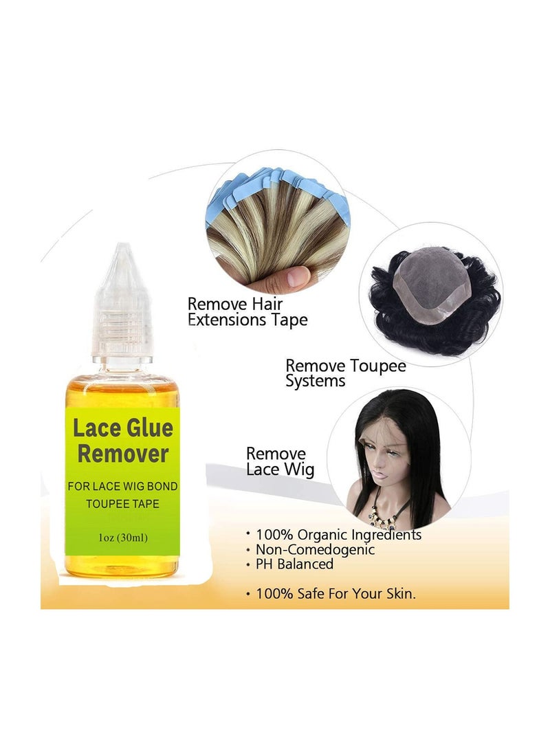 Wig Lace Glue Remover for Front Lace Wig Fast Acting Hair Extensions Remover 30ML - Image 3
