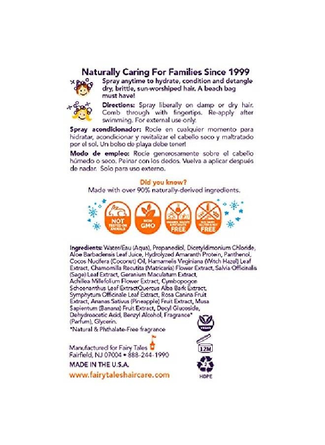 Fairy Tales Swimmer Conditioning Spray For Kids 8 Oz ; Made With Natural Ingredients In The Usa ; Replenish And Restore From Chlorine And Salt Damage ; No Parabens Sulfates Or Synthetic Dyes  - Image 3