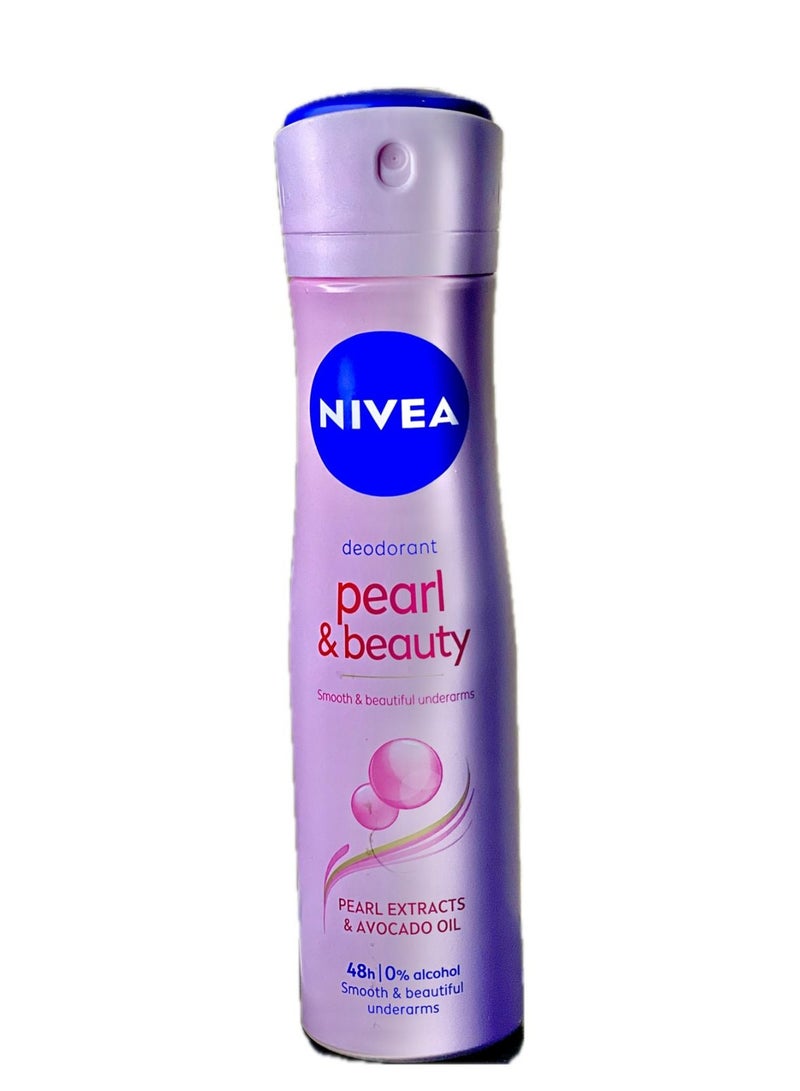 نيفيا مجموعة مكونة من عبوتين بخاخ مضاد للتعرق بيرل آند بيوتي 150 مل - Image 2