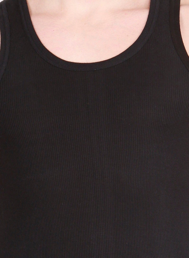 Lux Athletic Men Vest - Sleeveless Undershirts, Pack of 3, Comfortable Cotton (Multicolor)  - Image 4