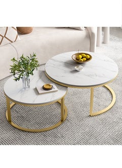 NKX 2 Round Coffee Table With Metal Frame  - Image 3