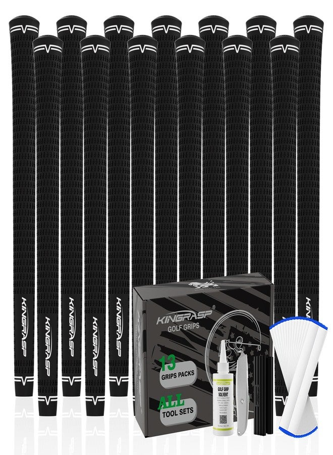 KINGRASP Golf Grips, Standard/MidSize 5 Colors for Choice, Rubber Golf Club Grips Golf Grips Kit - Image 1