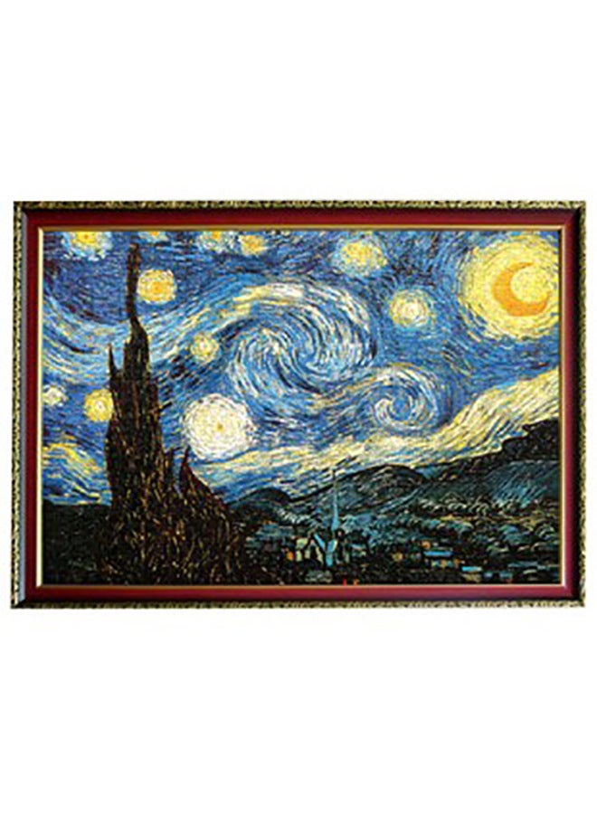 1000 Paper Adult Puzzle Toy Oil Painting World Famous Painting Van Gogh Starry Sky Decompression Outlet-Color:63152-17 Thatched House Van Gogh - Image 3