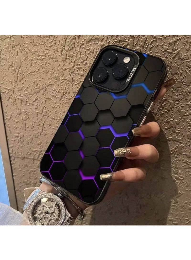 X-level iPhone 15 Pro Max Cover Case 3d Design,Printed With Cool Pattern Design Soft Silicone With Camera Len Protector Shockproof Protective Comfortable Touch Anti-scratch Shell Back Cover Phone Accessory - Image 5