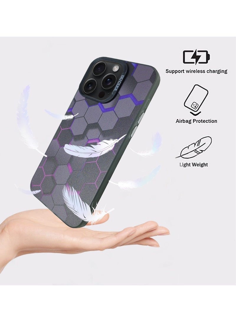 X-level iPhone 15 Pro Max Cover Case 3d Design,Printed With Cool Pattern Design Soft Silicone With Camera Len Protector Shockproof Protective Comfortable Touch Anti-scratch Shell Back Cover Phone Accessory - Image 4