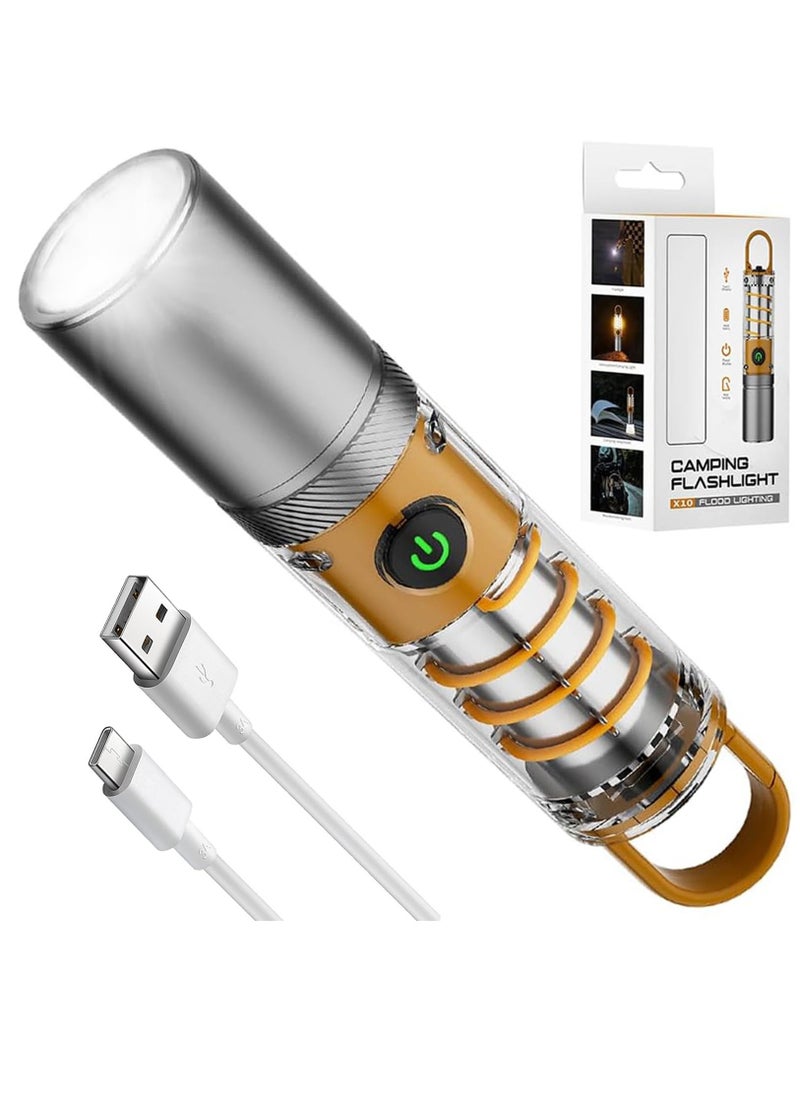 Flashlights High Lumens Rechargeable, Super Bright LED Flash Light, 6 Modes with USB-C Cable, IPX6 Waterproof, Handheld Powerful Flashlight for hunting, Camping, Emergencies - Image 1