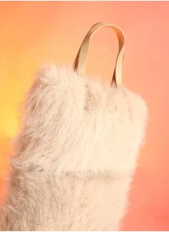 Haute Sauce The Fur Hand Bag - Baby Pink  - Image 1