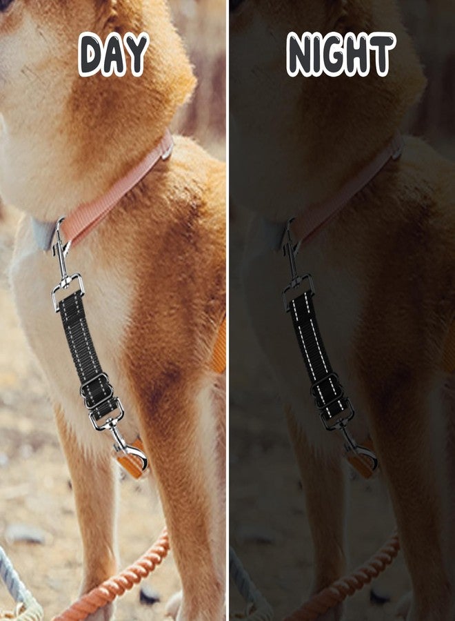 YUEPET Dog Safety Collar Clips 2 Pack Adjustable Prong Backup Clips Reflective Double Ended Backup Clasp Leash Connector for Dog Harness to Collar Safety Clip(Grey+Black) - Image 5