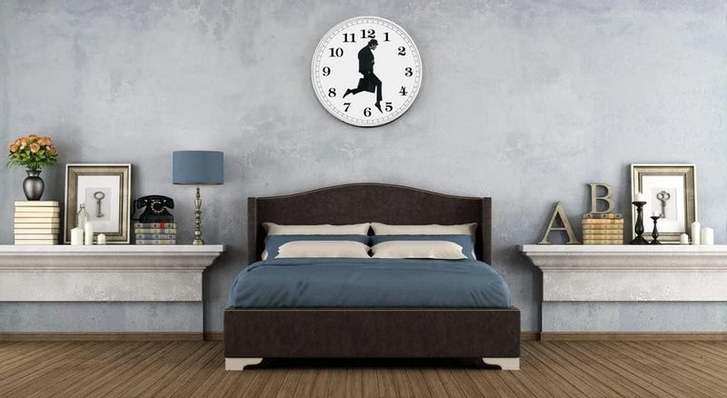 TANKRIN Ministry of Silly Walks Clock, Silly Walk Wall Clock, A Interesting Wall Clock for Living Room Decor, Bedroom, Kitchen, Novelty Home Decor Gifts (Whtie) - Image 4