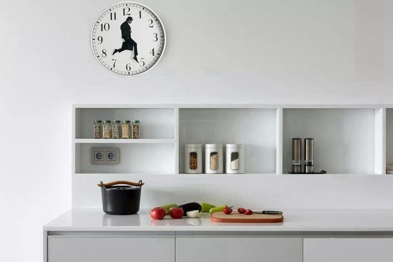 TANKRIN Ministry of Silly Walks Clock, Silly Walk Wall Clock, A Interesting Wall Clock for Living Room Decor, Bedroom, Kitchen, Novelty Home Decor Gifts (Whtie) - Image 3