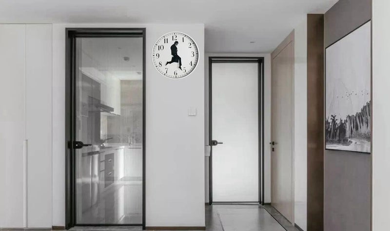 TANKRIN Ministry of Silly Walks Clock, Silly Walk Wall Clock, A Interesting Wall Clock for Living Room Decor, Bedroom, Kitchen, Novelty Home Decor Gifts (Whtie) - Image 5