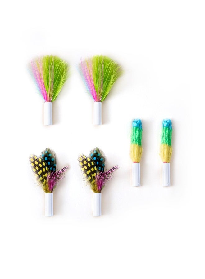 Potaroma Cat Toys 3in1 Automatic Interactive Kitten Toy, Fluttering Butterfly, Moving Feather, Track Balls, 6 Feather Replacements - Image 1