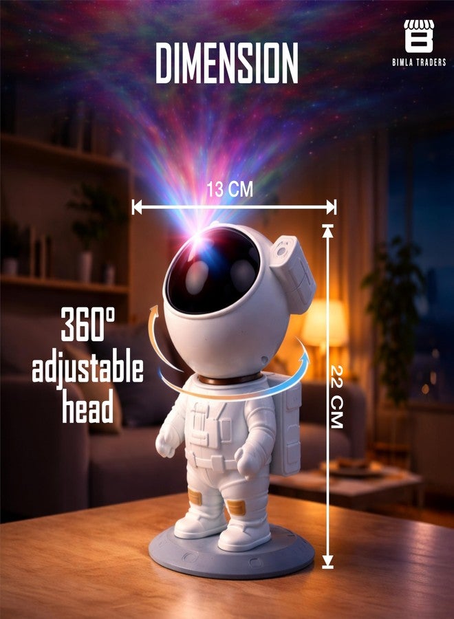 BTfash Astronaut Galaxy Projector Lamp | Space Theme Light Projector for Bedroom, Kids & Home Décor | Adjustable Lighting & Remote Control. Pack of 1 (PL001) - Image 5