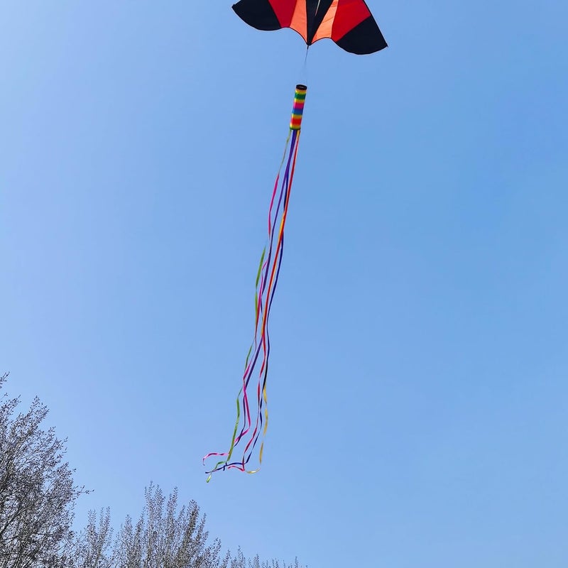 Besra Colorful Kite Tail Outdoor Garden Windsock Spinner Spiral Waterproof Kite Accessories - Image 3