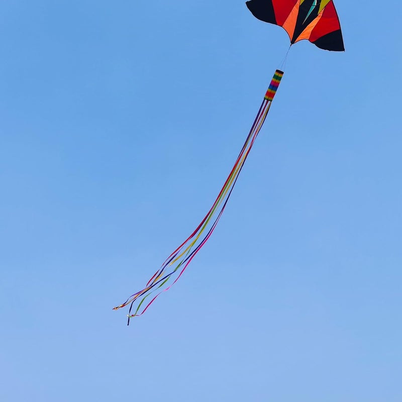 Besra Colorful Kite Tail Outdoor Garden Windsock Spinner Spiral Waterproof Kite Accessories - Image 2