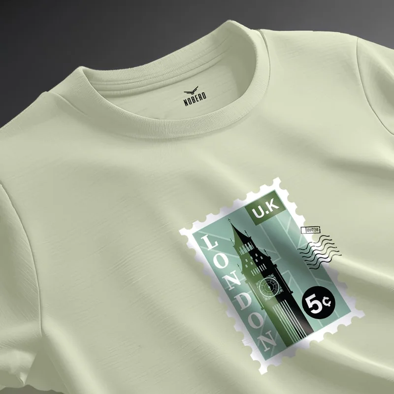 NOBERO Cotton Graphic Print T-Shirt for Men