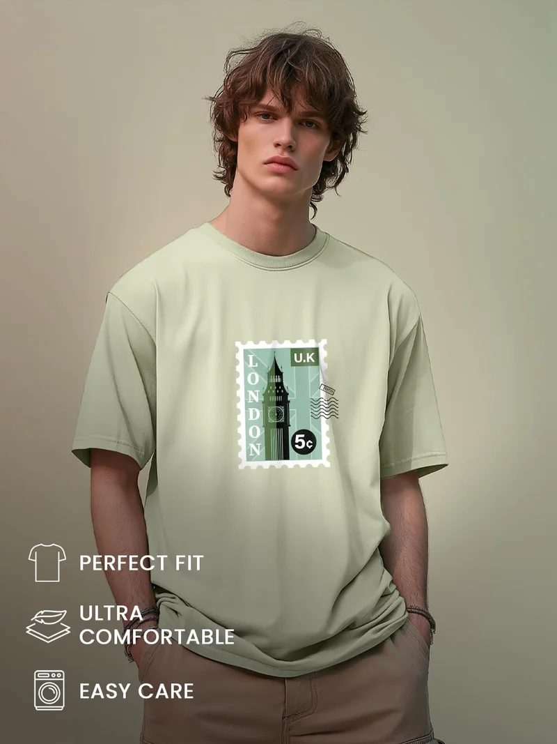 NOBERO  Cotton Graphic Print T-Shirt for Men for Men | Best Price UAE