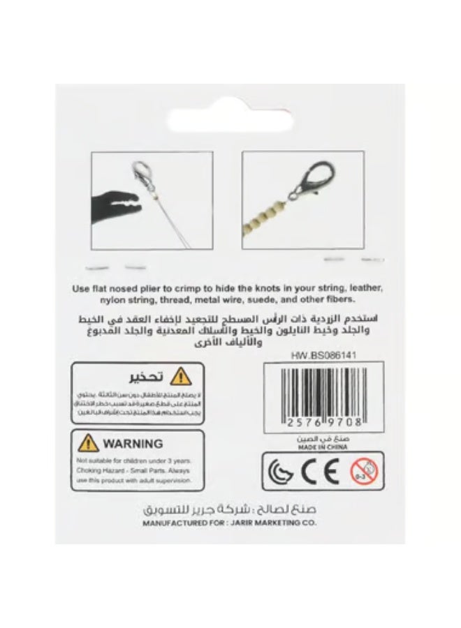 Royal Falcon Falcon Crimp Tube 2 mm Rhodium.06 kg ( .13 lb ) - Image 2