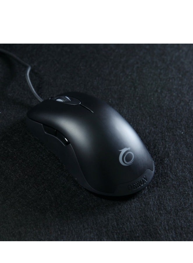 ماوس الألعاب OERON MF2 - مفتاح OMRON، 10 ملايين نقرة - مستشعر بصري AVAGO A3325 (5000 نقطة في البوصة / 20G / 120 بوصة في الثانية) - 7 مفاتيح ماكرو - ماوس سلكي USB مانع للانزلاق لألعاب MMO وRTS وFPS وMOBA | أسود - Image 4