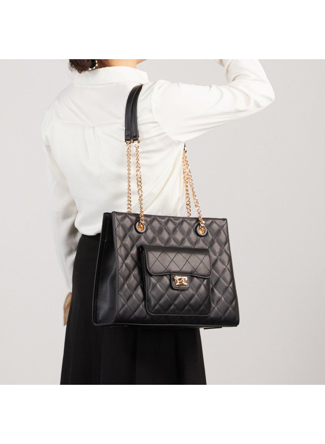 YEARCON Thoughtful Gift Pick】2025 Trendy Quilted Shoulder Bag, Chanel-inspired Chain Strap Crossbody Bag For Women, Perfect Gift For Girlfriend - Image 3