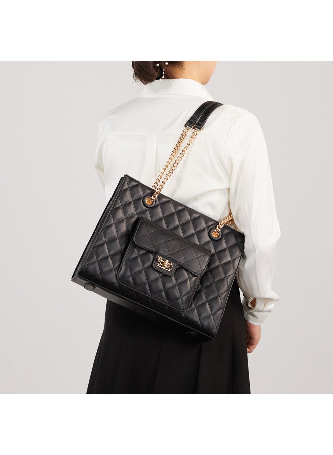 YEARCON Thoughtful Gift Pick】2025 Trendy Quilted Shoulder Bag, Chanel-inspired Chain Strap Crossbody Bag For Women, Perfect Gift For Girlfriend - Image 2