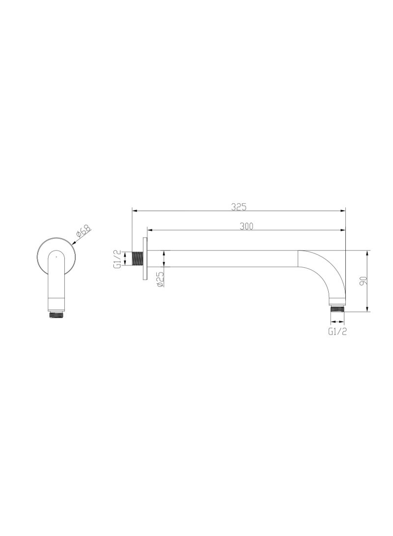 هزنت عمود طاسة 30 سم مدور - Image 2