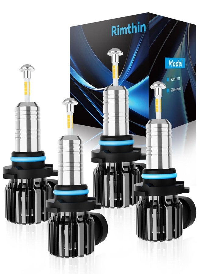 rimthin 9005 9006 Fog Light Bulbs Combo, Upgraded 360° Illumination Light Bulb, 30000LM Brighter Fog Lights Combo, 6500K Cool White Fog Light Bulbs with Fan, Plug & Play, Pack of 4 - Image 1