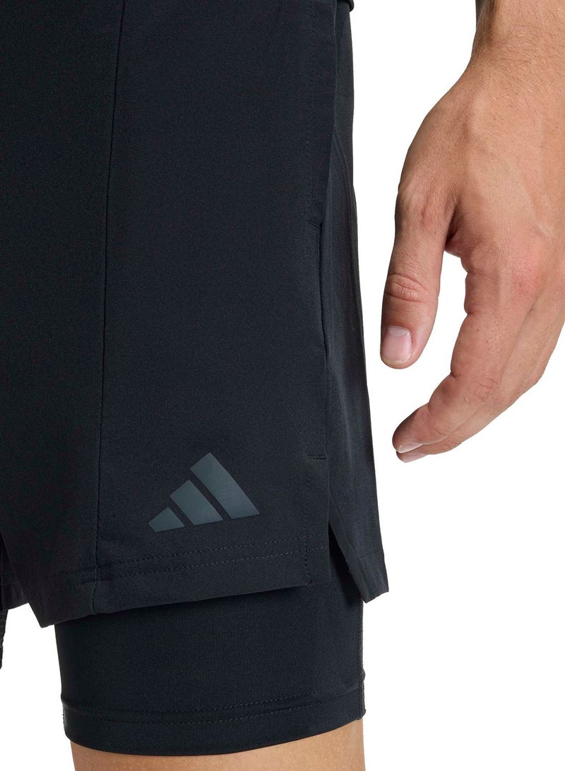 Adidas D4T Workout 2In1 Shorts - Image 3