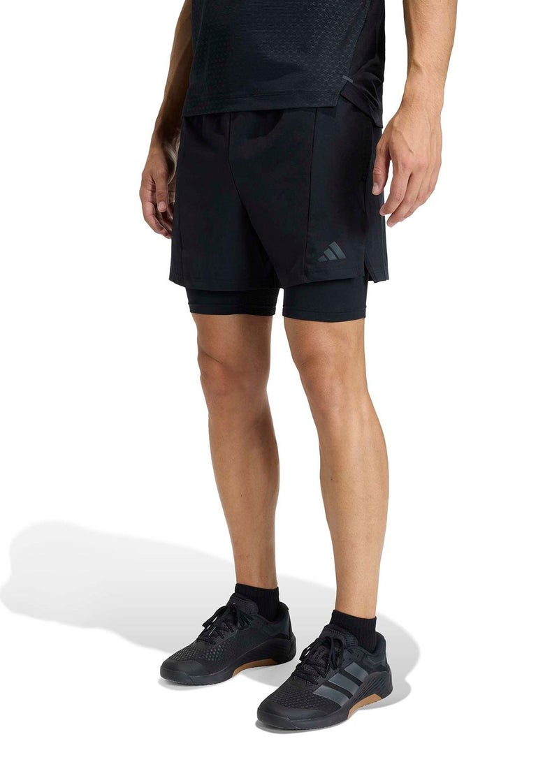 Adidas D4T Workout 2In1 Shorts - Image 1