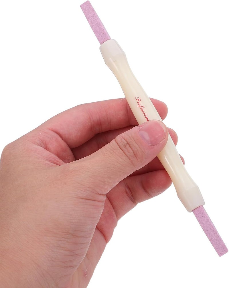 4pcs Double-Headed File and Cuticle Remover Pen Nail Polishing Stick Tool for Manicure Pedicure Household and Salon Use - Image 4