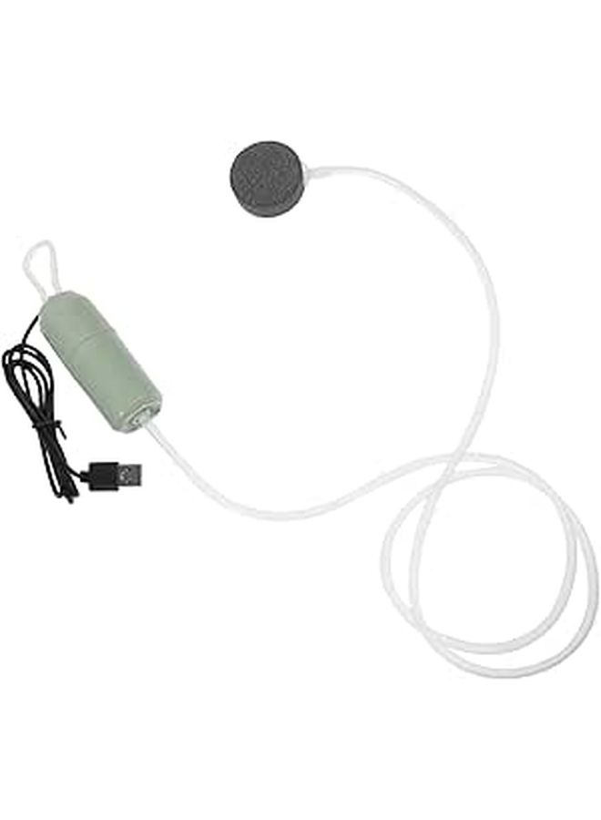 Mini Portable USB Air Pump Silent Oxygen Bubbler for Indoor Fish Tanks Aquarium Aerator - Image 1