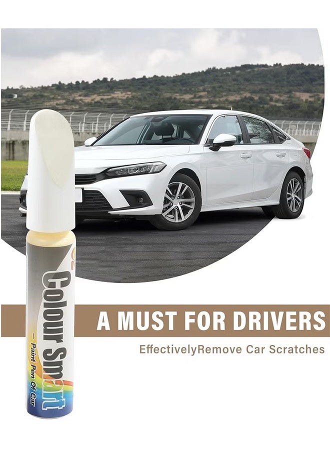 Car Scratch Remover, Car Scratch Repair, Car Accessories Car Deep Scratch Remover, Scratch Remover for Vehicles, Universal Car Touch Up Paint for Deep Scratches, 12ml (White) - Image 5