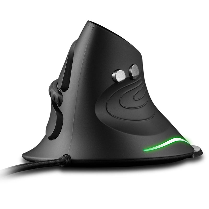 فأرة ألعاب مُحسنة من الناحية الجسدية سلكية ضوئية عمودية USB سلكية ZELOTES T-30 ب6 مفاتيح وبمعدل DPI قابل للتعديل إلى 4 مستويات لأجهزة الكمبيوتر المحمولة والحواسيب المكتبية - Image 3